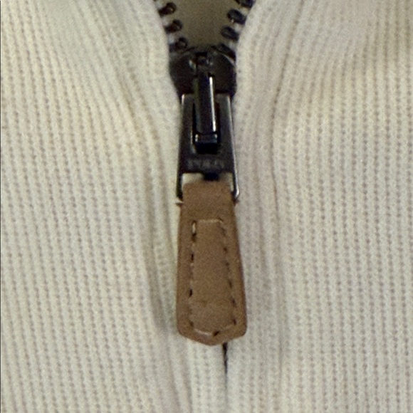 Polo Ralph Lauren Estate-Rib 1/4 Zip Pullover Parchment Cream 100% Cotton XL - Picture 9 of 12